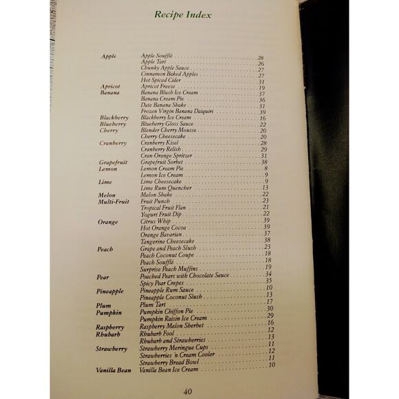 Equal Fruitful Delites CookBook by The NutraSweet Company 1984 PB Booklet - Picture 5 of 13